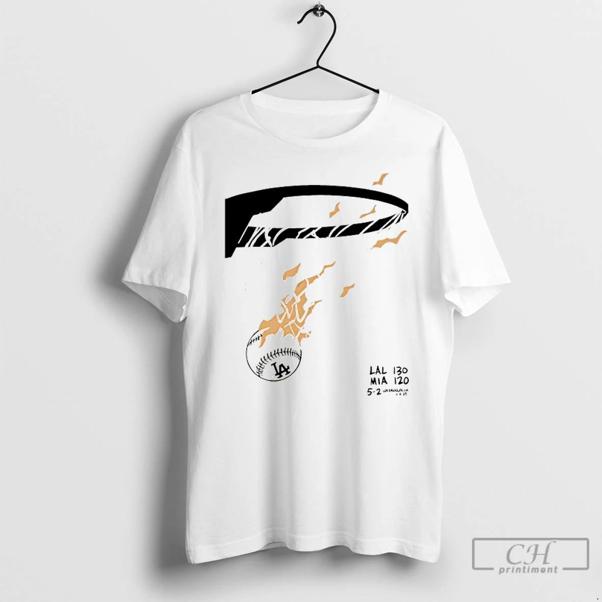 Premium Los Angeles Lakers 130 Miami Heat 120 Los Angeles Dodgers T Shirts