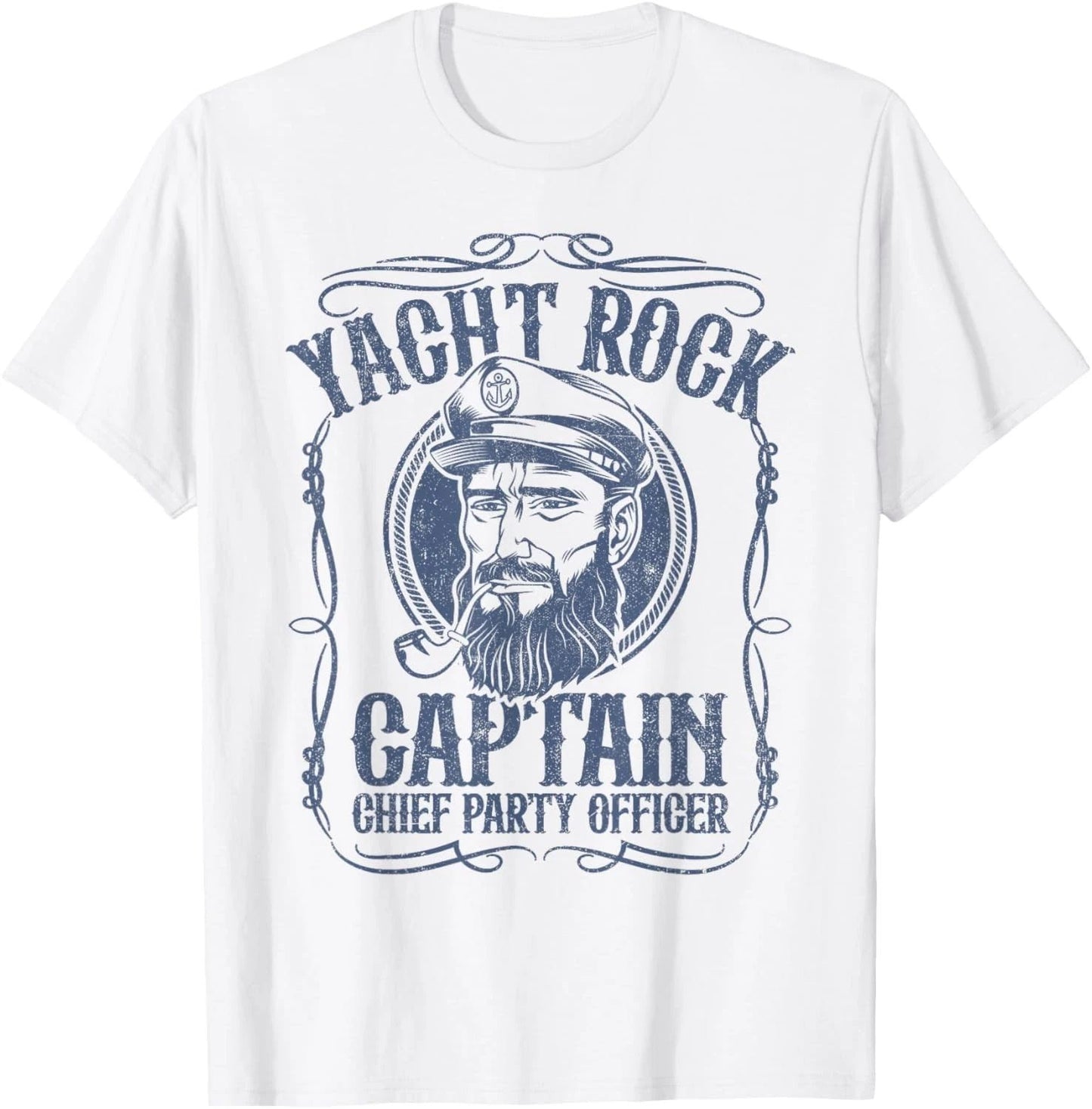 Funny Yacht Rock Captain Pontoon Boat Party Music Boating T-Shirt