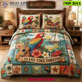 Jimmy Buffett Island Time Forever Quilt Bedding Set