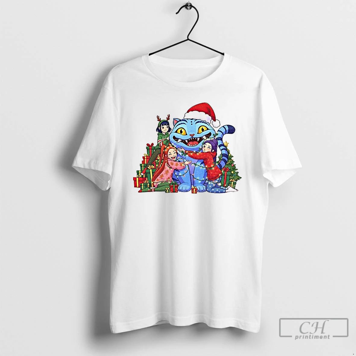 Classic Kpop Demon Hunters Tiger Kpop Movie Fan Gift Merry Christmas T Shirts
