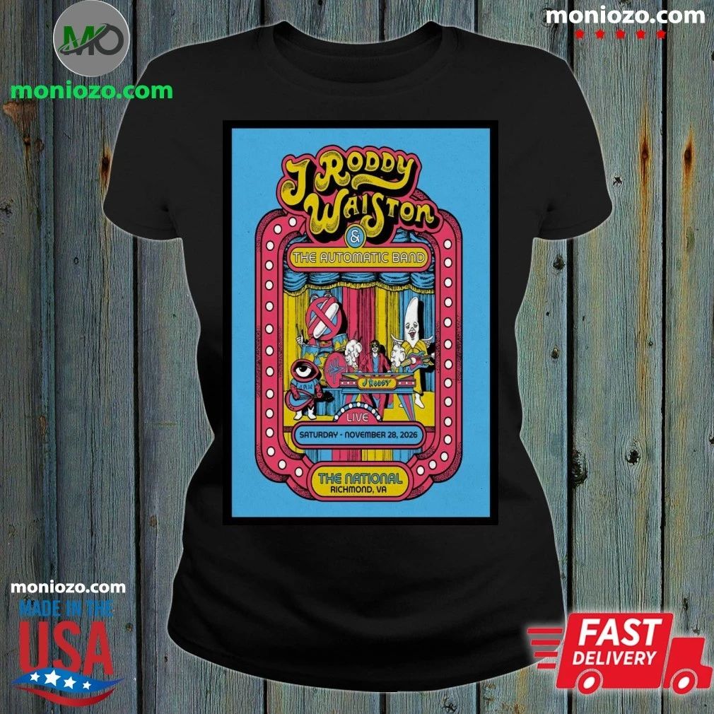 J Roddy Walston & The Automatic Band at The National in Richmond on 28 November 2026 Poster Shirt