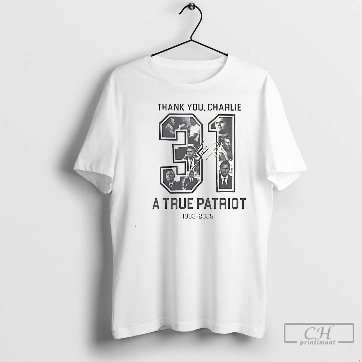 Classic Thank You Charlie A True Patriot Charlie Kirk White T Shirts