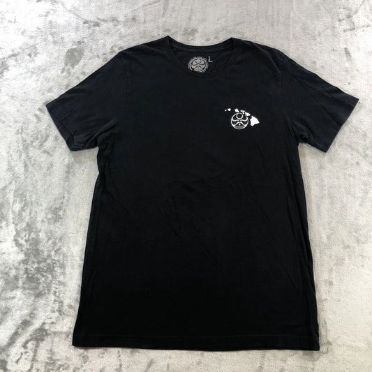 Hawaiian Island Creations Shirt Mens Large Black Enjoy The Ride Surf Graphic Tee