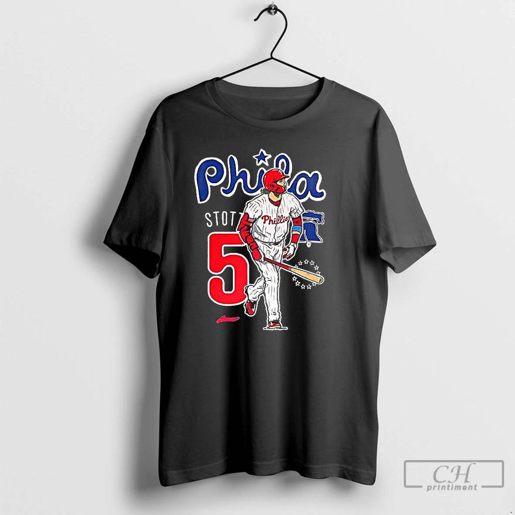Premium Edmundo Stott Philadelphia Phillies Baseball Number 5 T Shirts