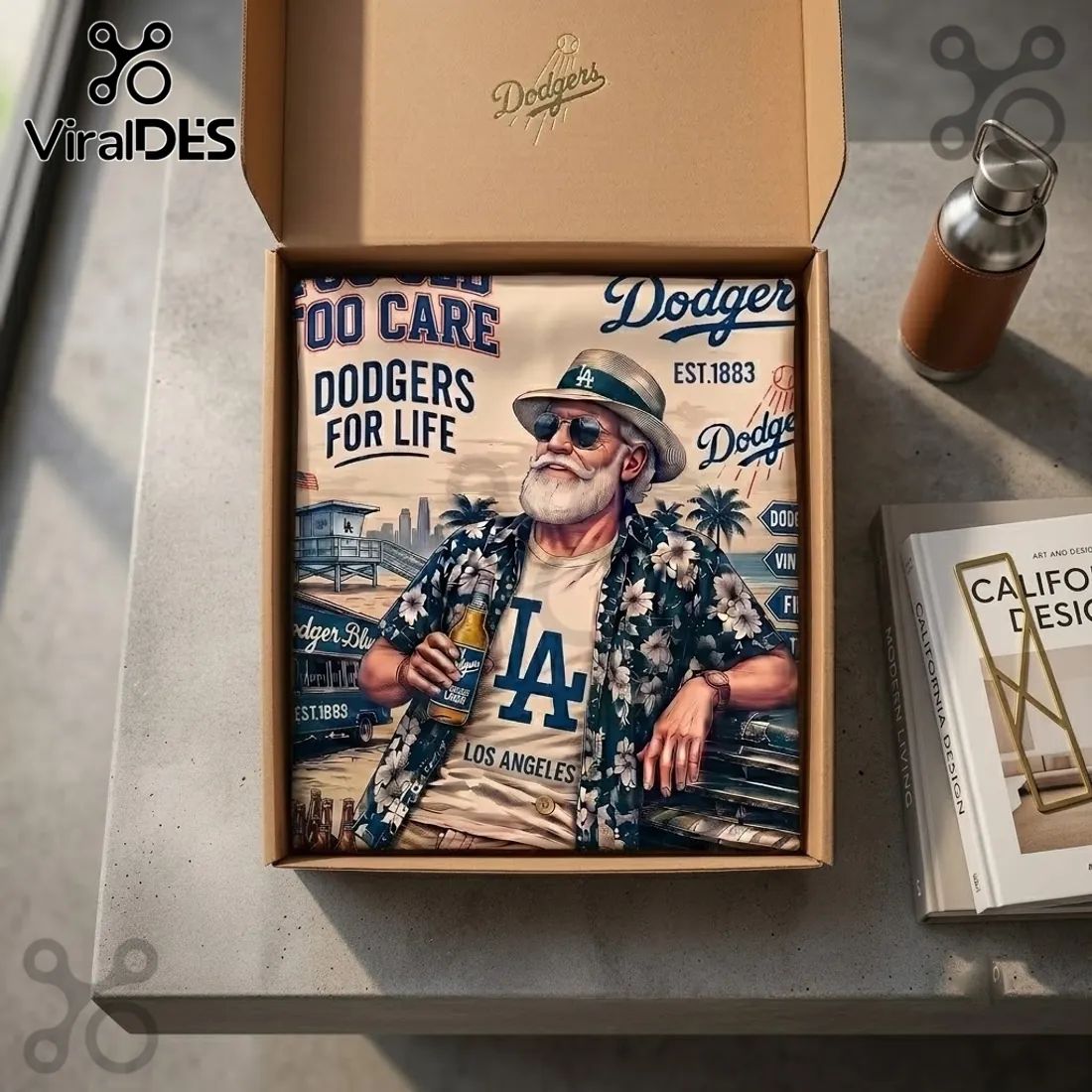 MLB Los Angeles Dodgers Palm Tree Hawaiian Shirt