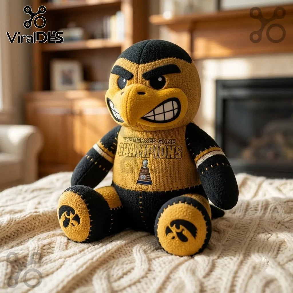 Iowa Hawkeyes Mascot Heroes Game Champions Plush Toy