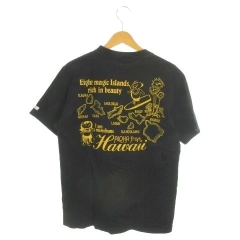 Sunsurf Toyo SUN SURF Tshirt M Black Printed Short Sleeve Crew Neck Hawaii