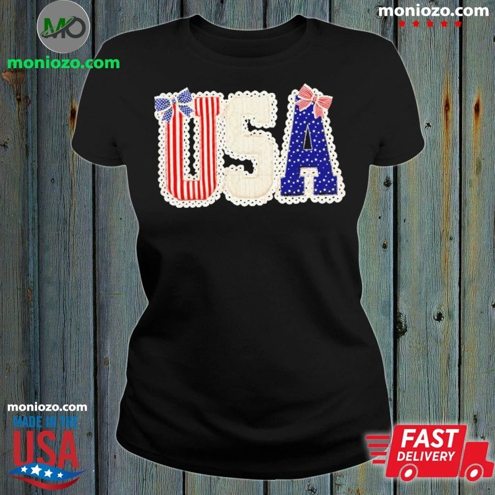 USA Patchwork logo usa 4th of july p logo Shirt