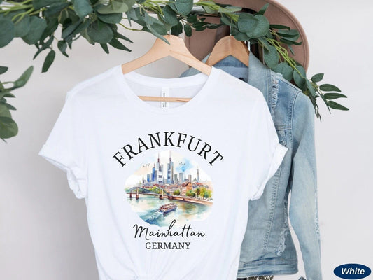 Frankfurt T-Shirt Travel Gift for Germany Trip Lovers Souvenir Tee