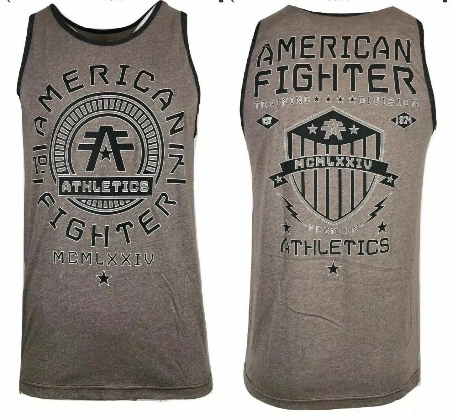 AMERICAN FIGHTER Men's T SHIRT PARK RIDGE TANK Athletic Biker MMA