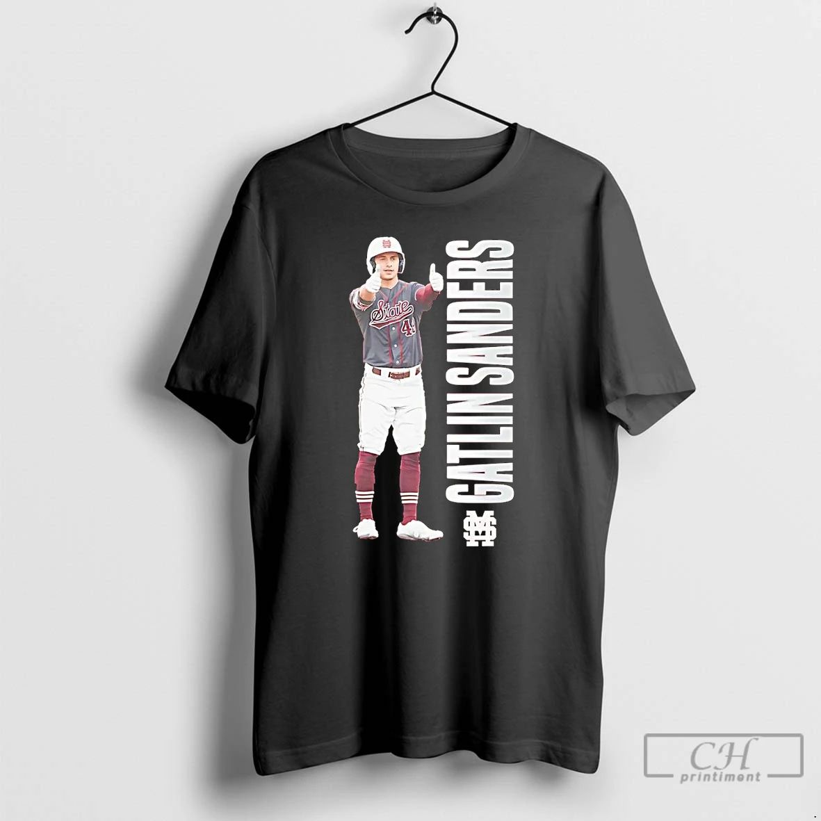 Classic Gatlin Sanders Portrait Like Mississippi State T Shirts