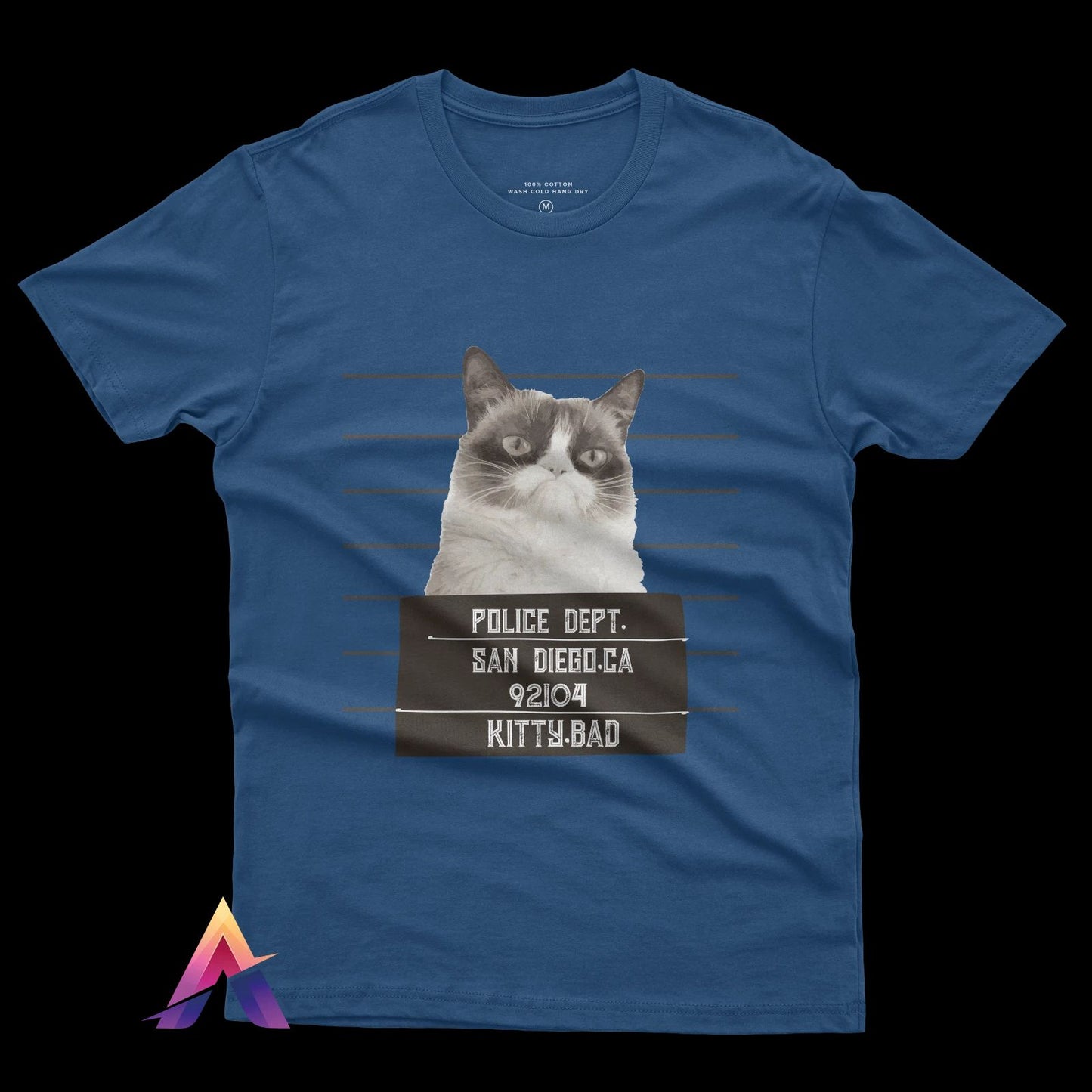 Cat Lovers T-Shirt - 100% Cotton, Cute Cat Print, Perfect Gift for Cat Enthusias