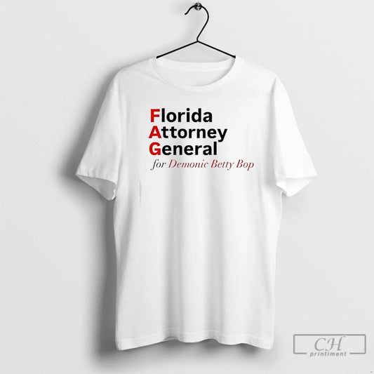 Premium Fag Florida Attorney General For Demonic Betty Bop T Shirts
