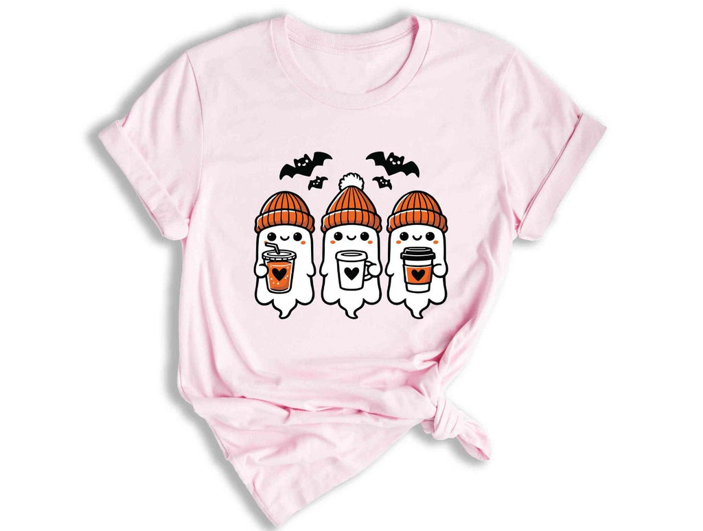 Halloween Coffee Ghosts Shirt, Cute Ghost Shirt, Coffee Halloween Shirt