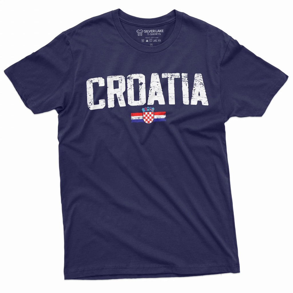 Croatia T-shirt Hrvatska Mens Womens tee Shirt Croatian Flag National Tee