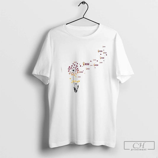 Classic Dandelion Flower Arizona State Sun Devils Football Logo T Shirts