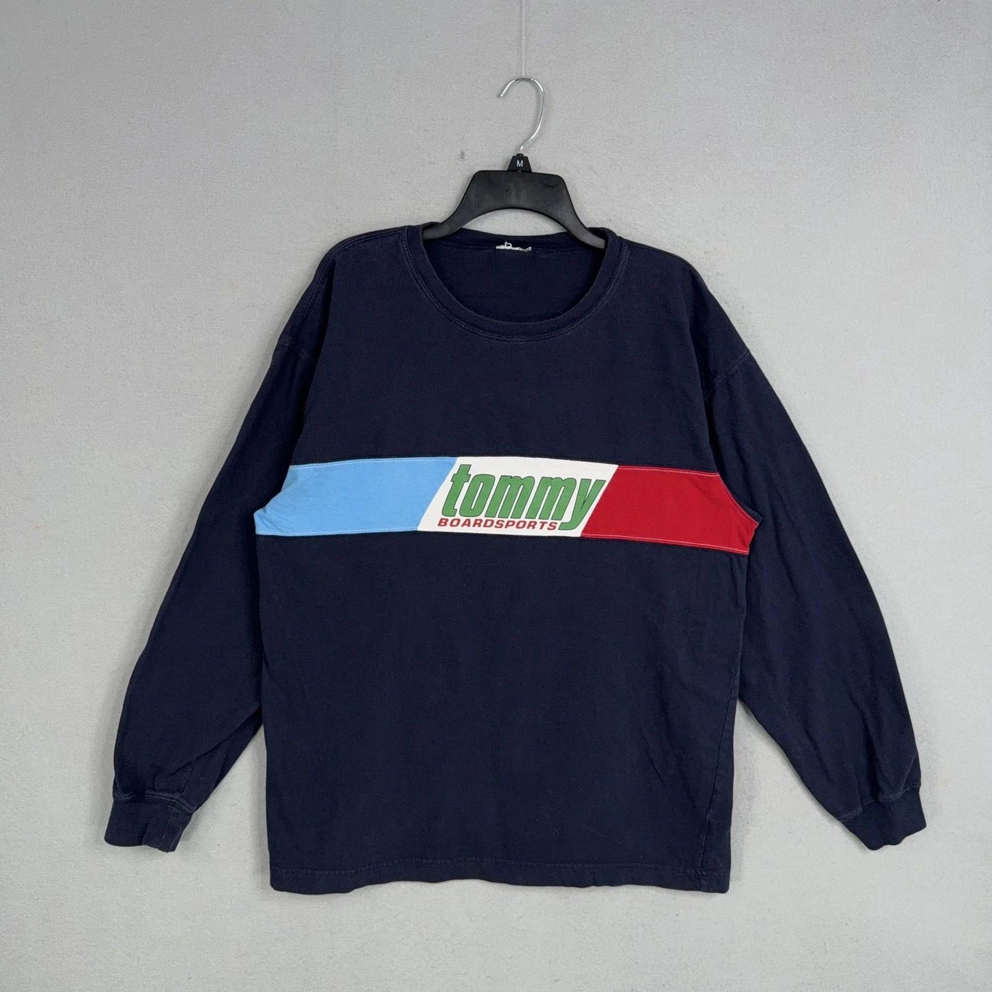 Vintage Tommy Hilfiger Boardsports Shirt Mens XL Blue Graphic Tee Surf Skate