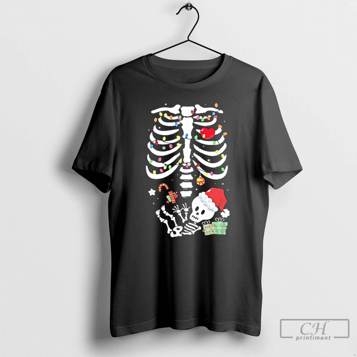 Premium Santa Skull Merry Christmas T Shirts