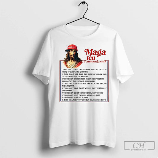 Classic Maga Ten Commandments Funny Anti Christian