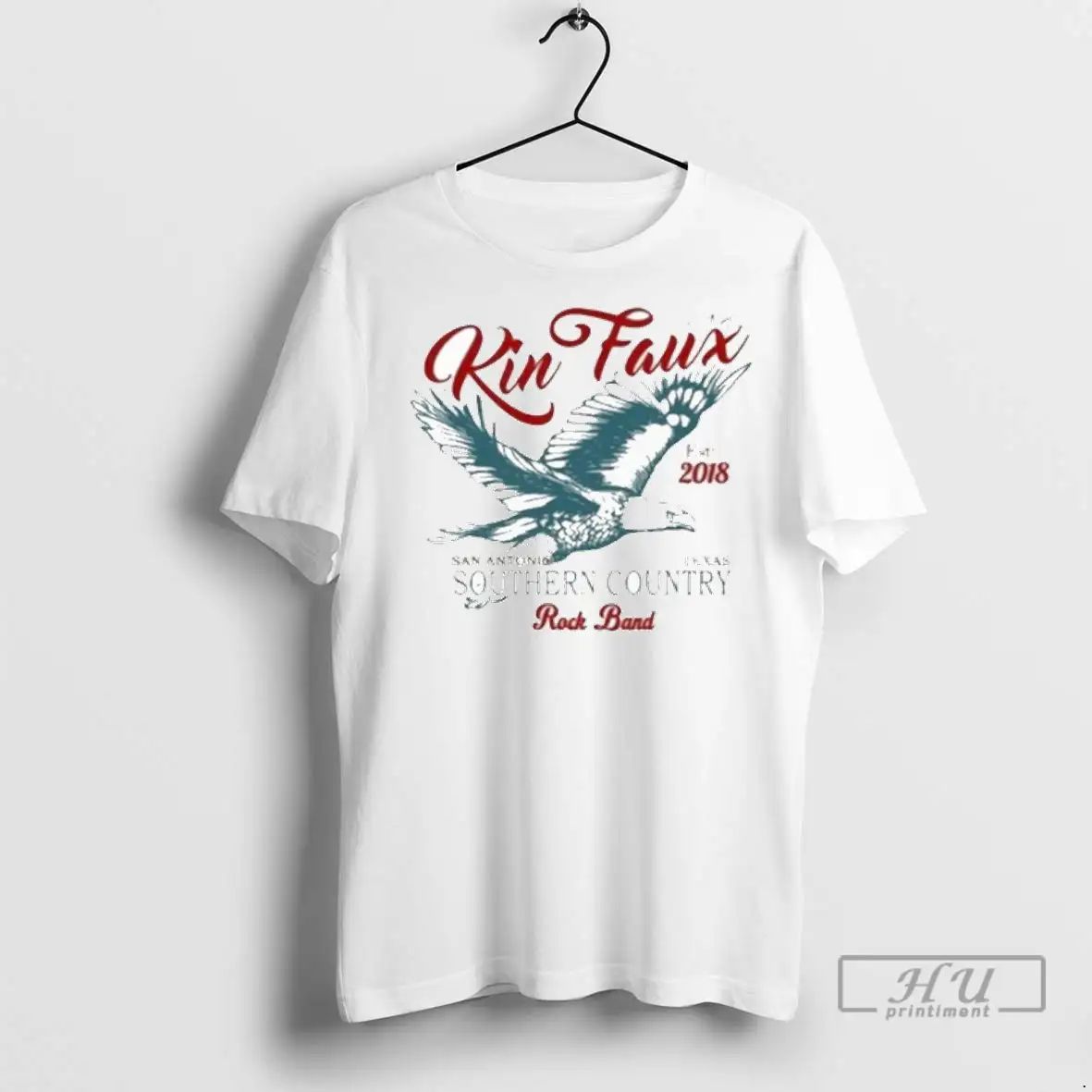 Officials Kin Faux Southern Country San Antonio Texas Rock Band Eagle Est 2018 T Shirts