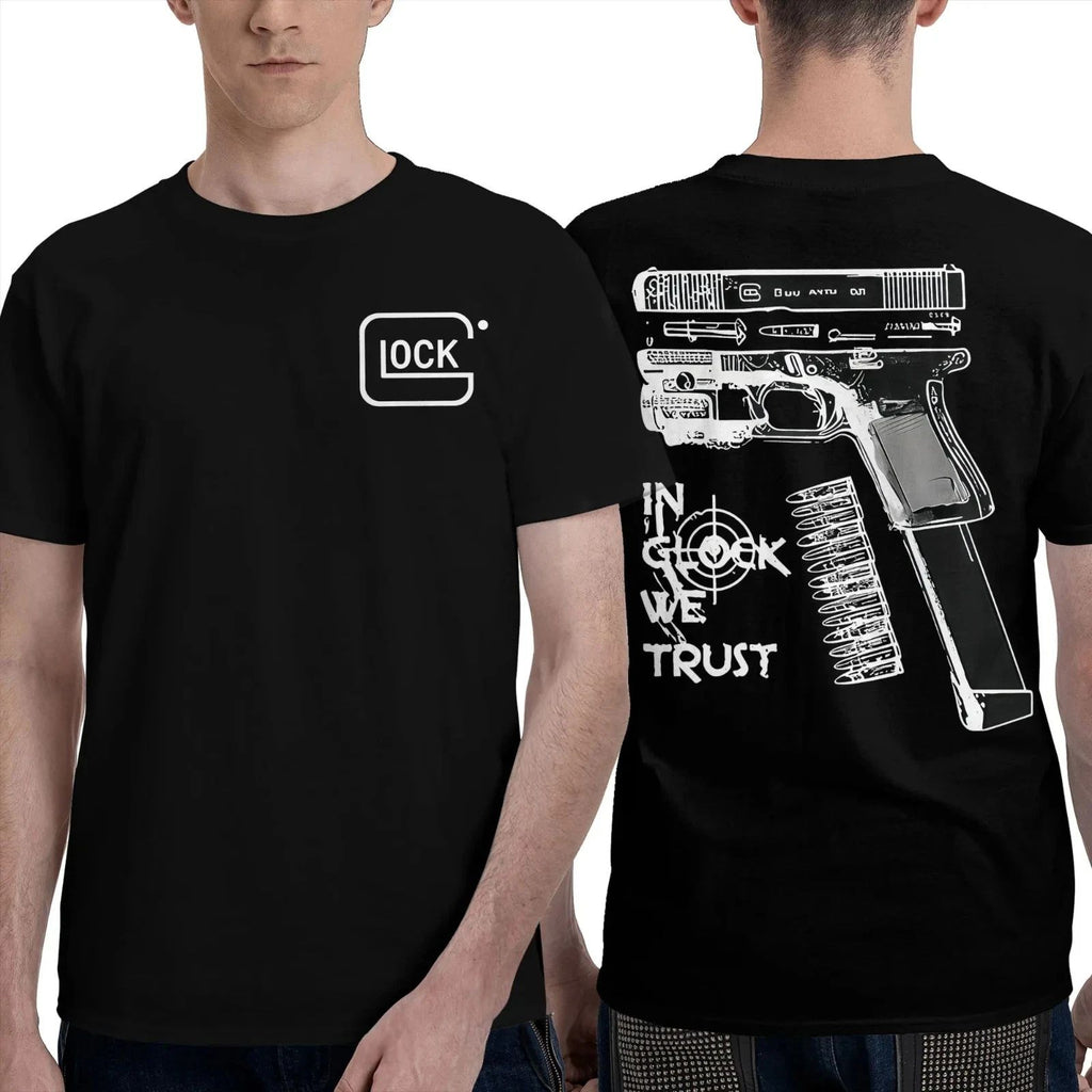Gun Culture Graphic T-Shirt Unisex Short Sleeve Casual Streetwear Tee