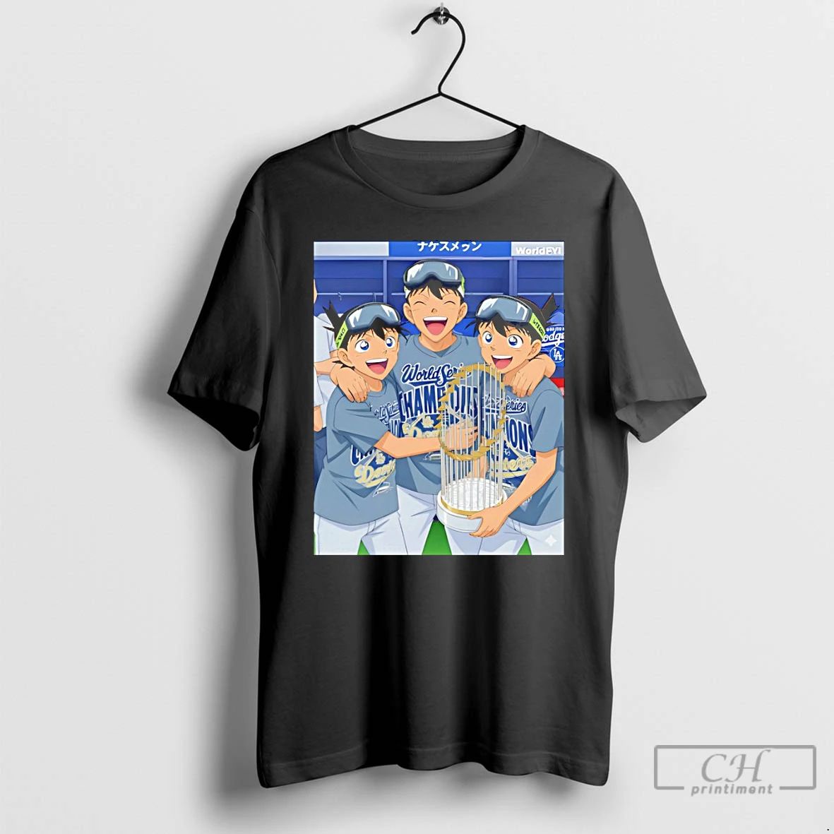 Premium Anime Character Los Angeles Dodgers World Series Champions 2025 Mlb T Shirts