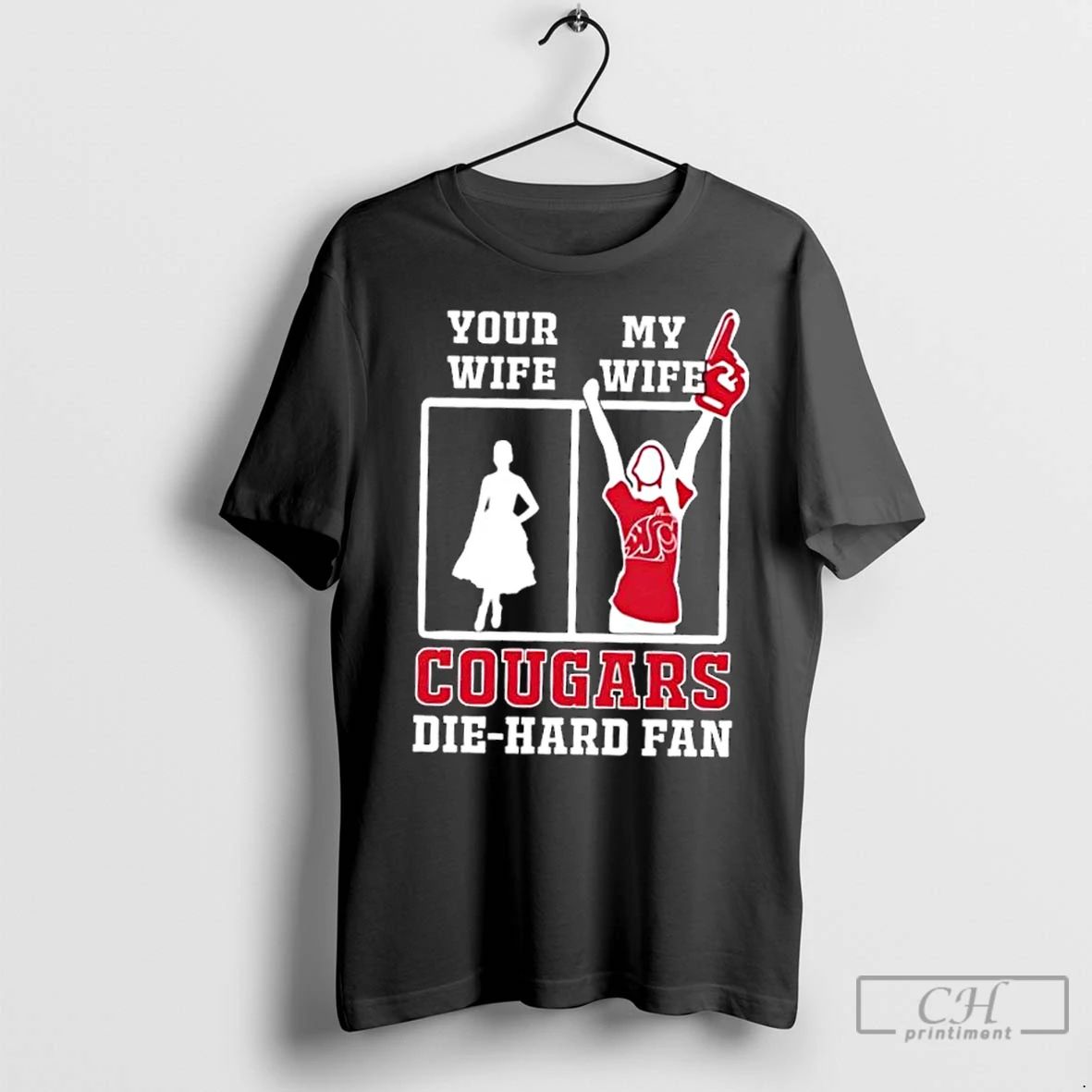 Classic My Wife Washington State Cougars Football Die Hard Fan