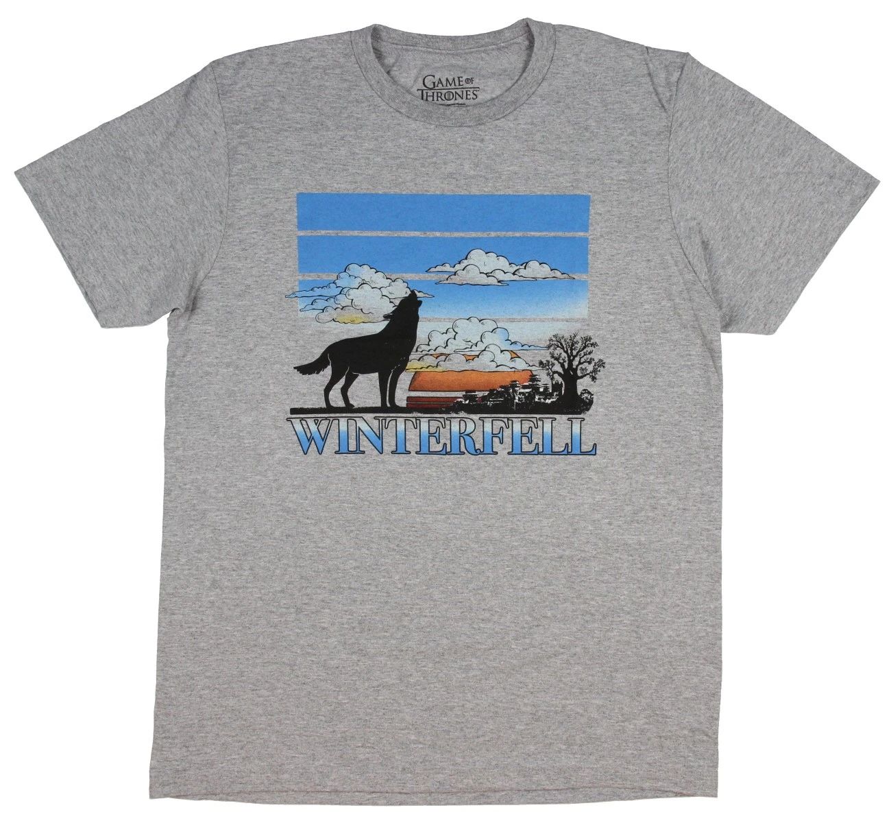 Game of Thrones Shirt Men's Westeros Landscapes Adult Graphic T-Shirt