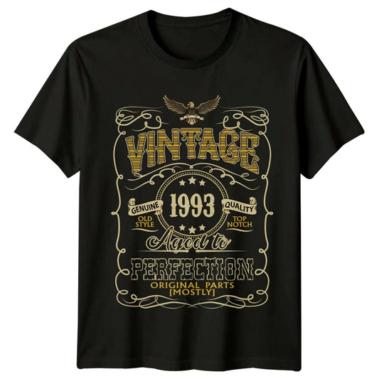 Vintage 1993 Mens T-Shirt 33rd Birthday Gift Original Parts Tee