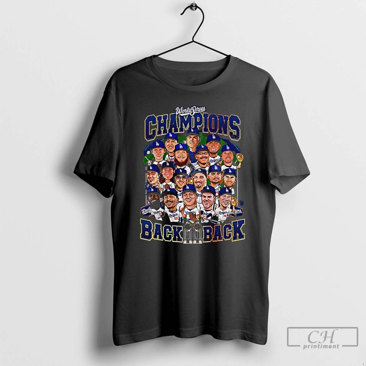 Premium Back 2 Back Champions Los Angeles Dodgers 2025 World Series Mlb Players T Shirts