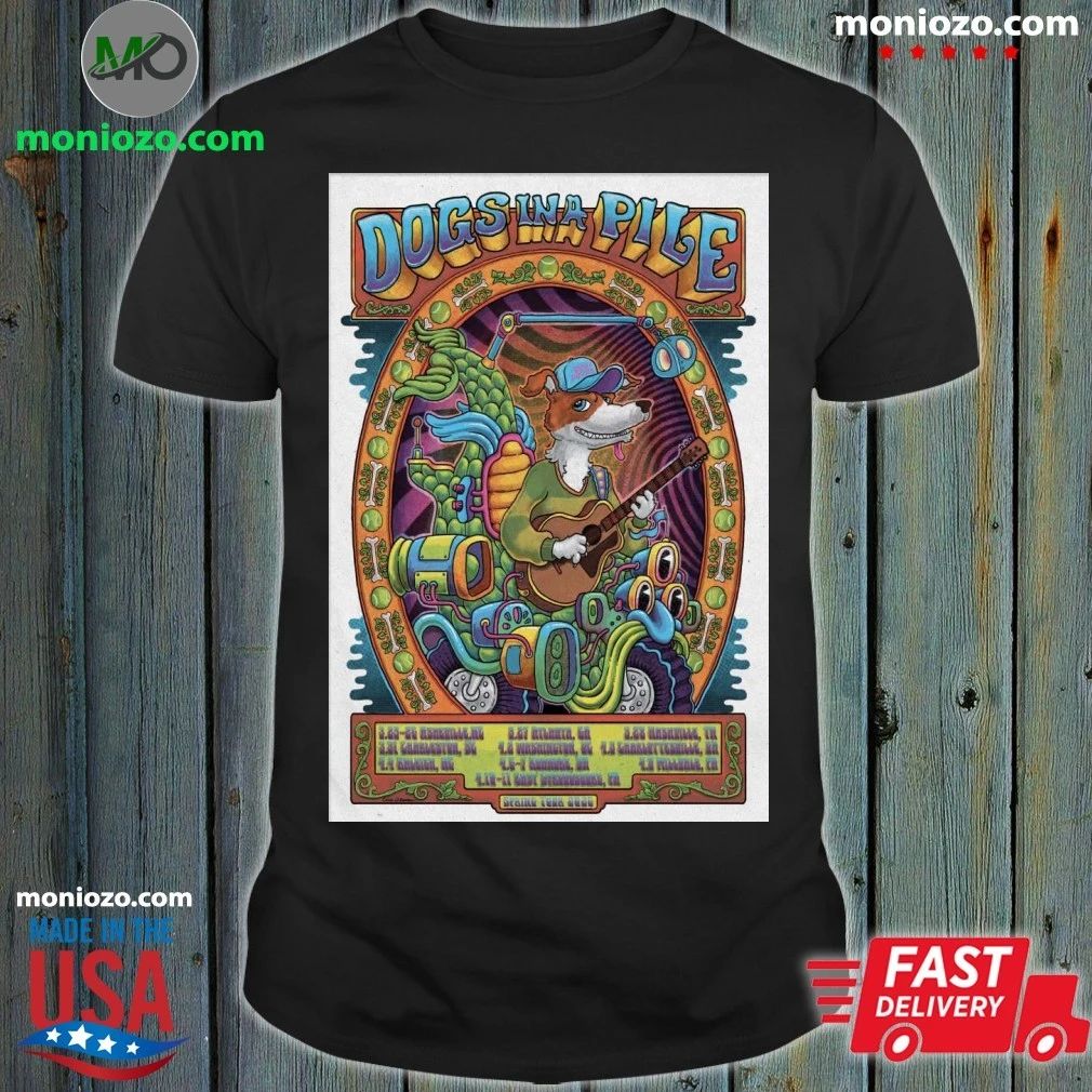 Dogs In A Pile Band Tour 2026 Poster Shirt