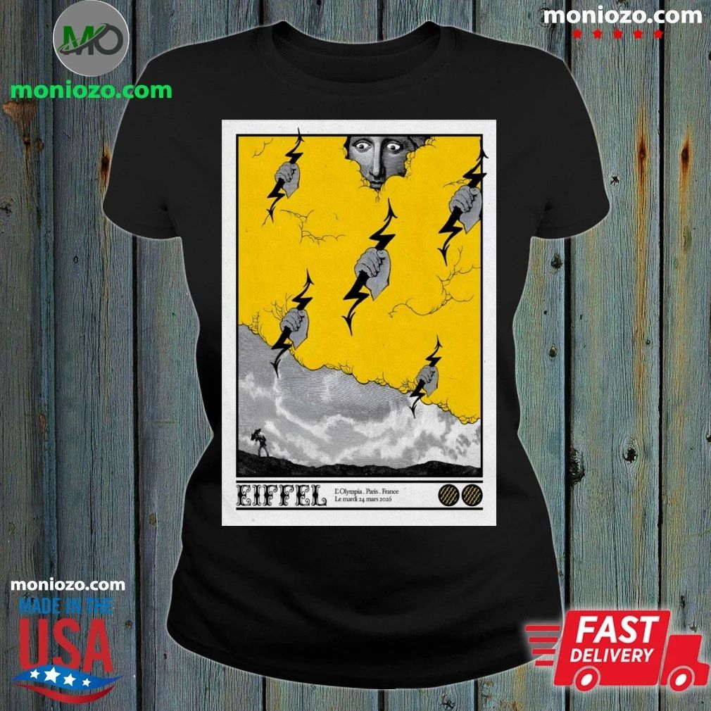 Eiffel L’Olympia Paris France Mar 24 2026 Poster T-Shirt