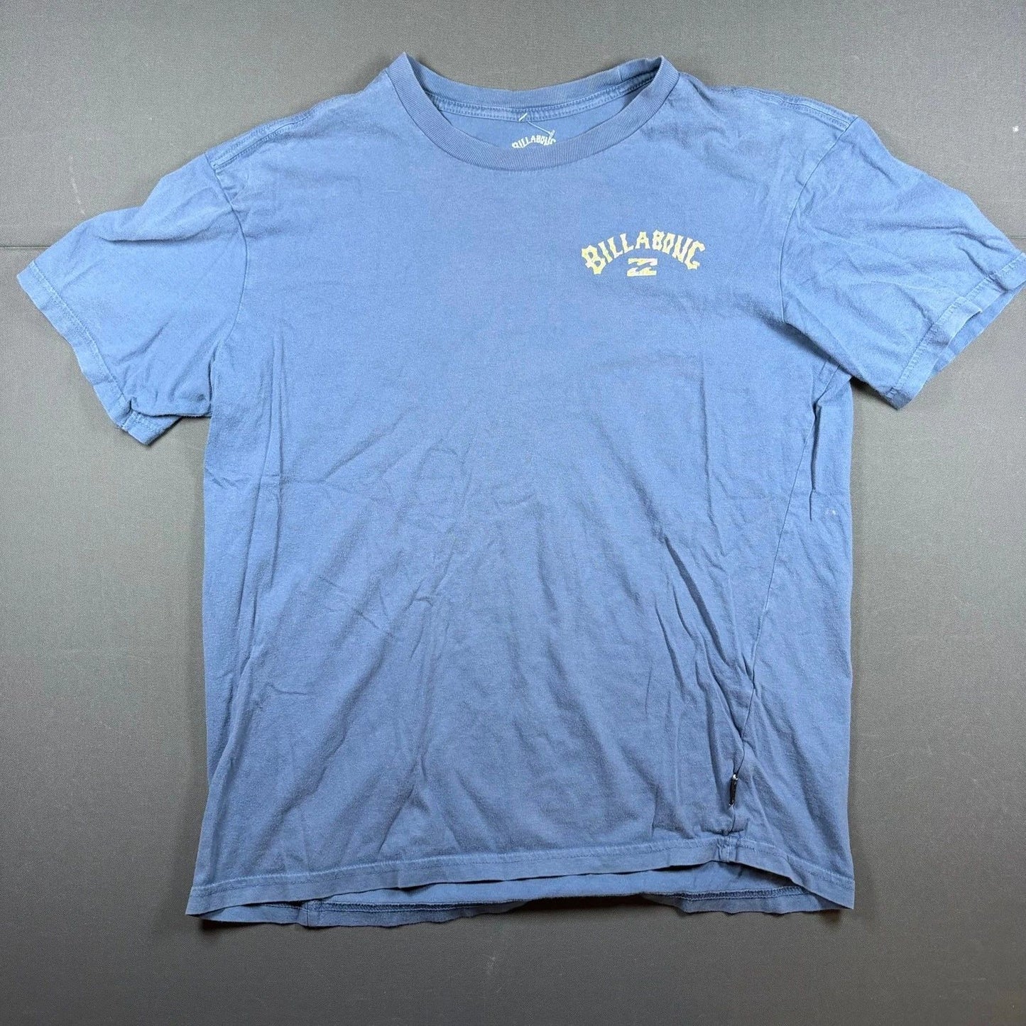 Billabong Sun Faded Blue Graphic T-Shirt Surf Skate Streetwear Men's Small