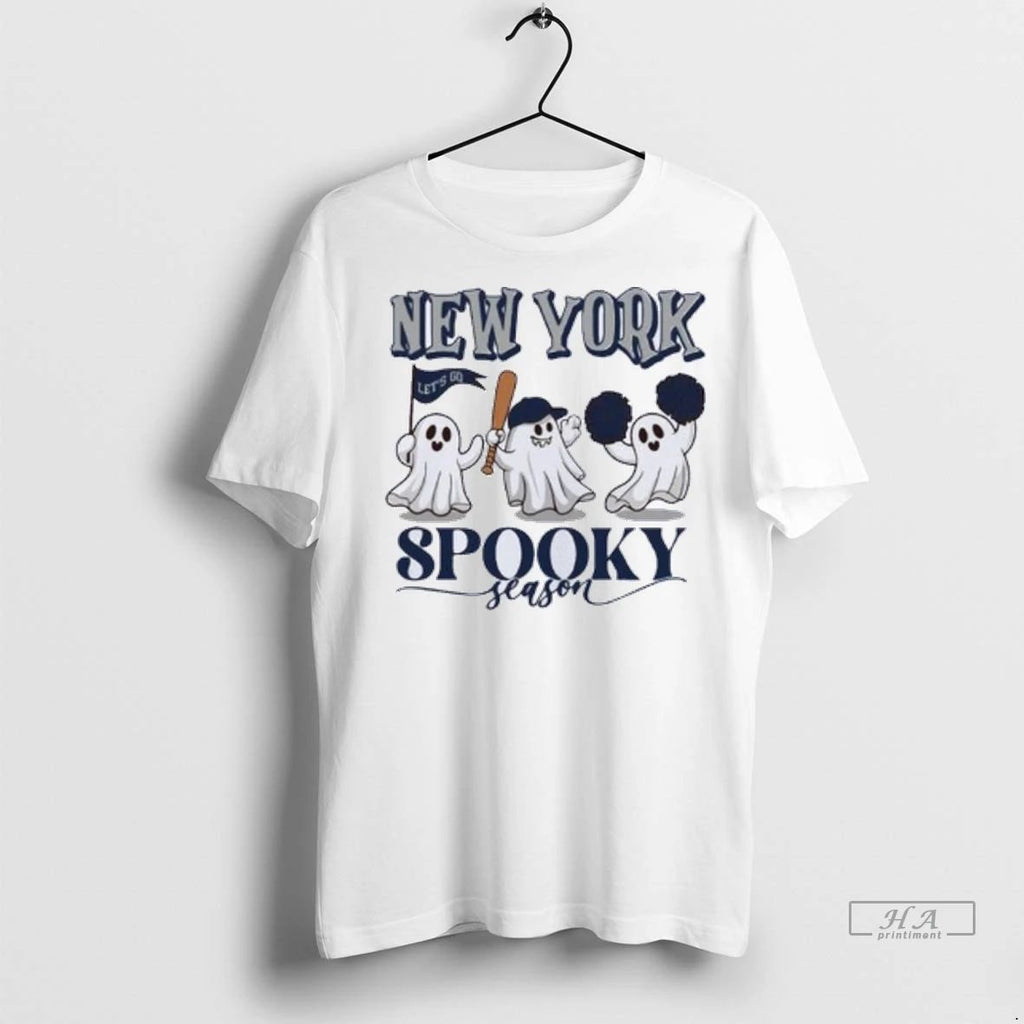 Trendy Officials New York Yankees Ghost Baseball Spooky Season Halloween Mlb Wild Card Shirt Sweater