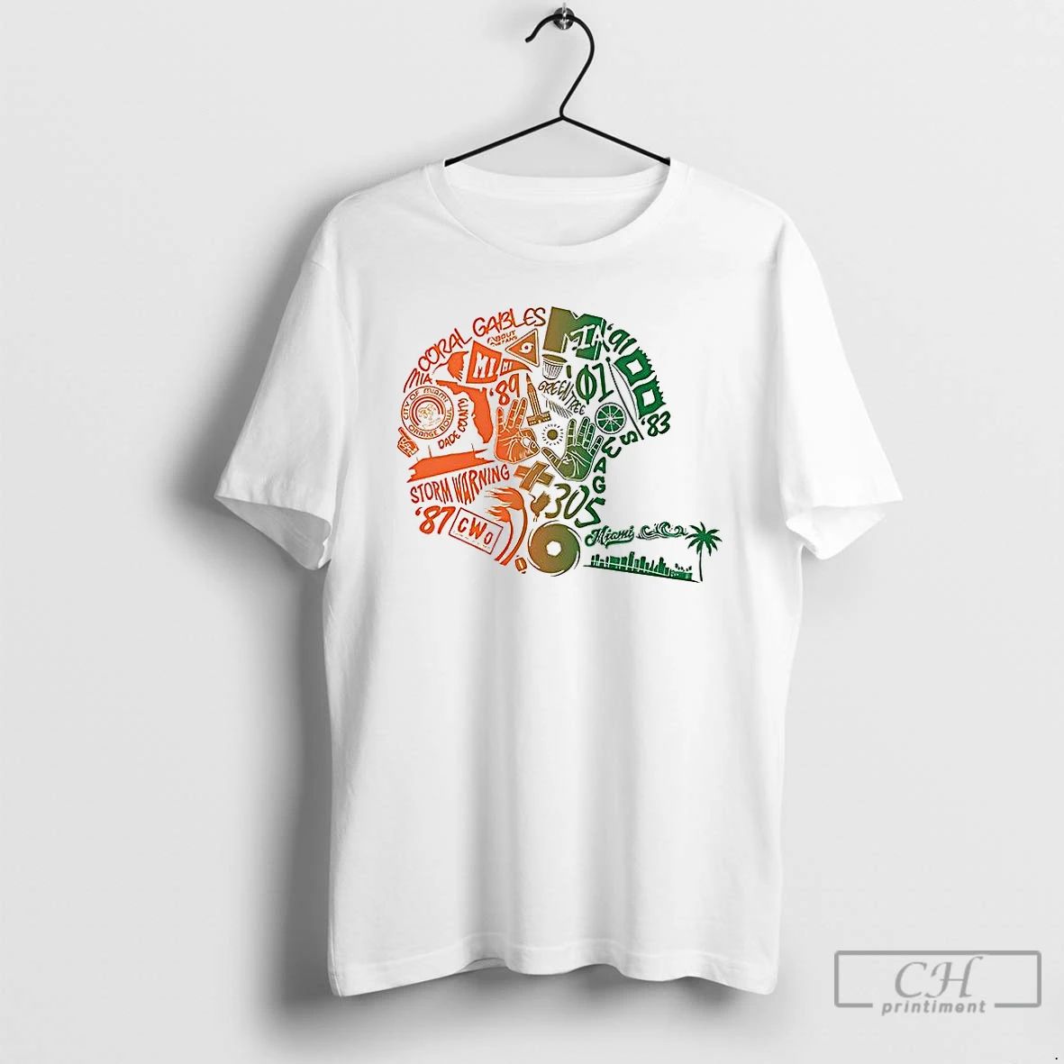 Classic Miami Mashup Helmet T Shirts