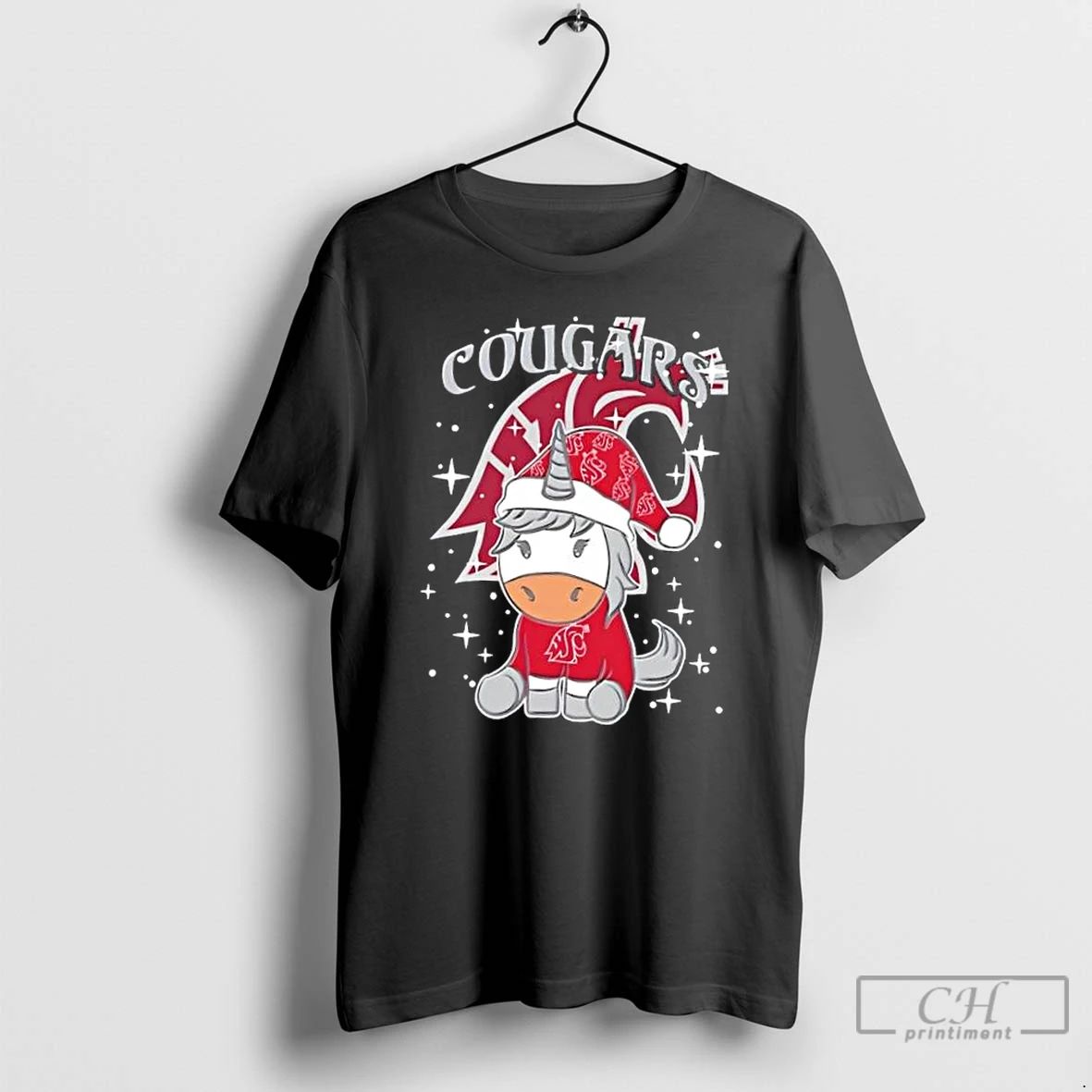 Premium Washington State Cougars Football X Unicorn Merry Christmas T Shirts