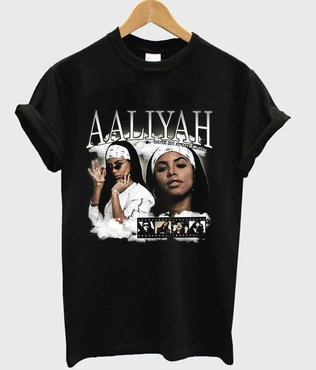 Aaliyah one in a million TShirt Men Women  Unisex Fullsize S-5XL