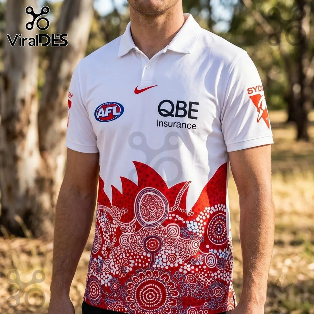 Sydney Swans AFL Indigenous 2026 Polo Shirt