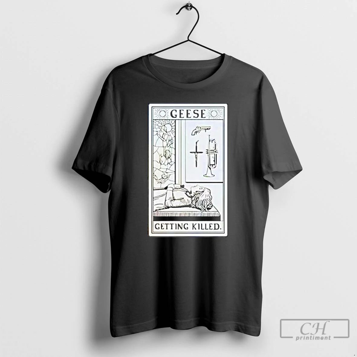 Classic Geese Getting Killed Ornaments T Shirts