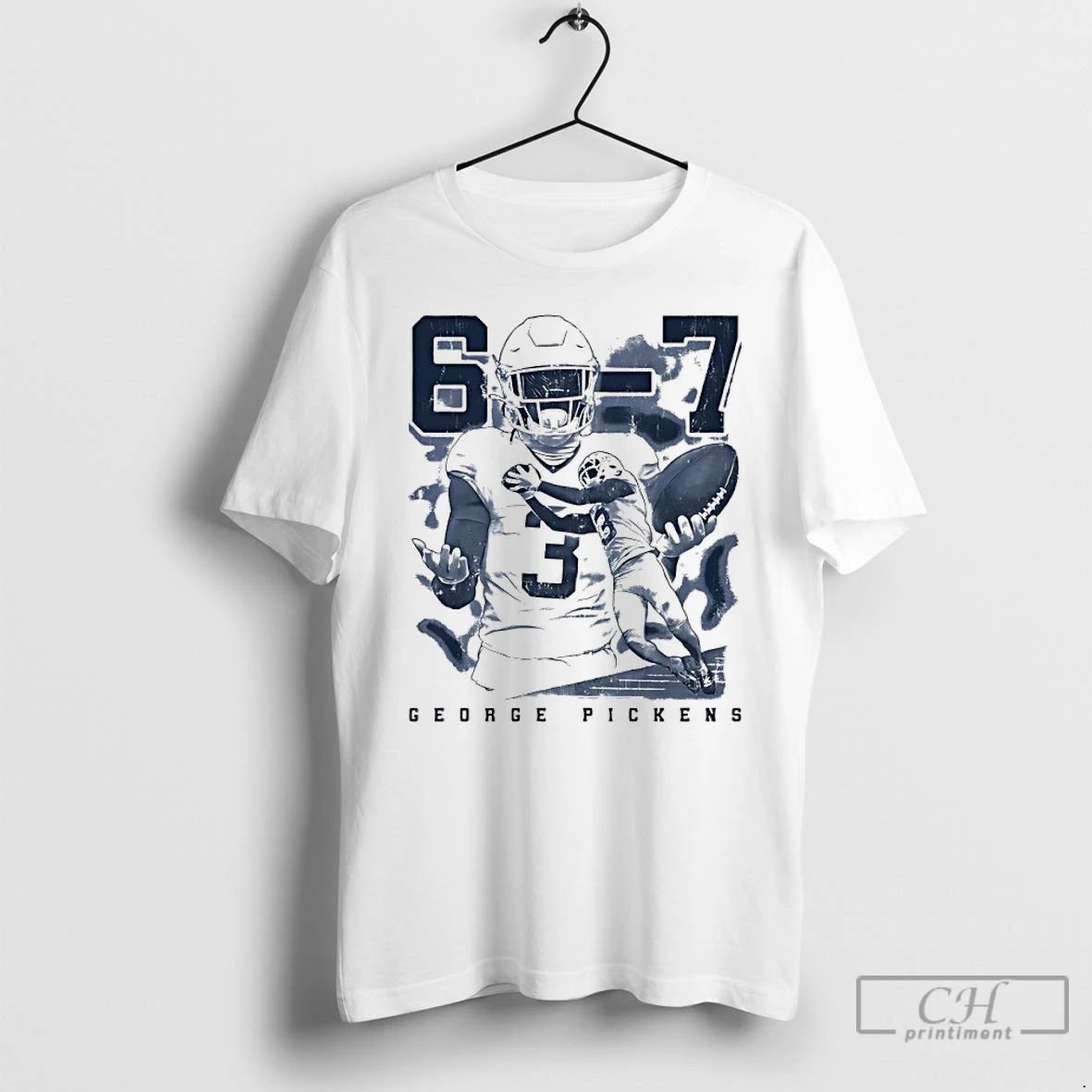 Classic George Pickens Dallas Cowboys 6 7 Player Vintage T Shirts
