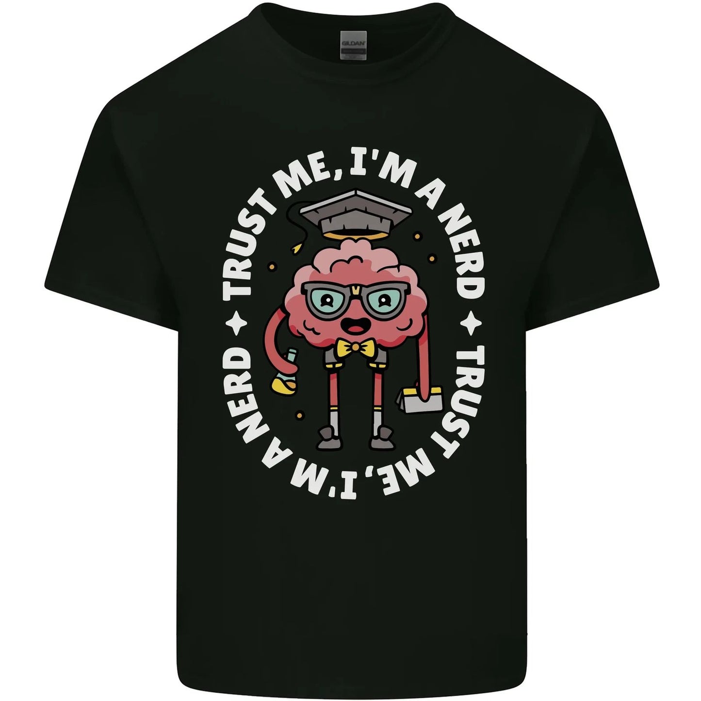 Trust Me I'm a Nerd Geek Graduate Brainy Mens Cotton T-Shirt Tee Top