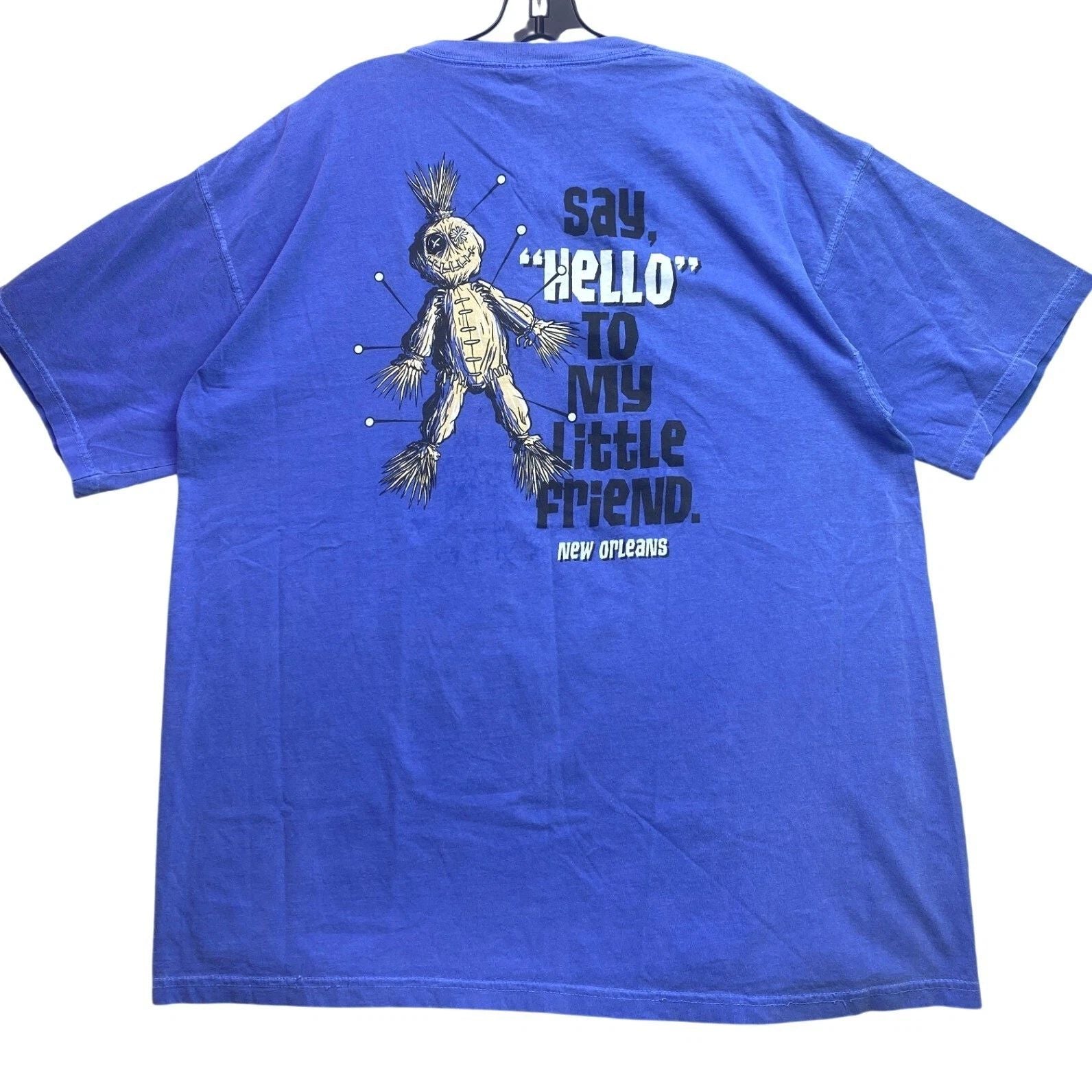 New Orleans Shirt Mens Extra Large Voodoo Doll Spell Out AOP Everyday Streetwear