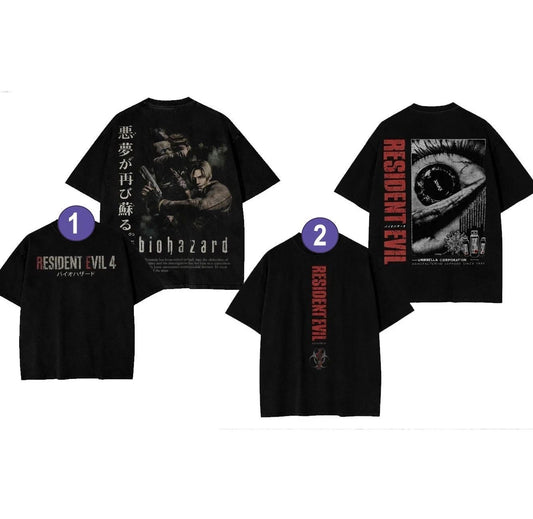 SALE! Resident Evil Shirt, Leon Kennedy, Vintage Horror Graphic, Giftt