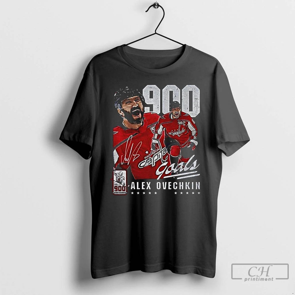 Premium Washington Alex Ovechkin 900 Goals Signature T Shirts