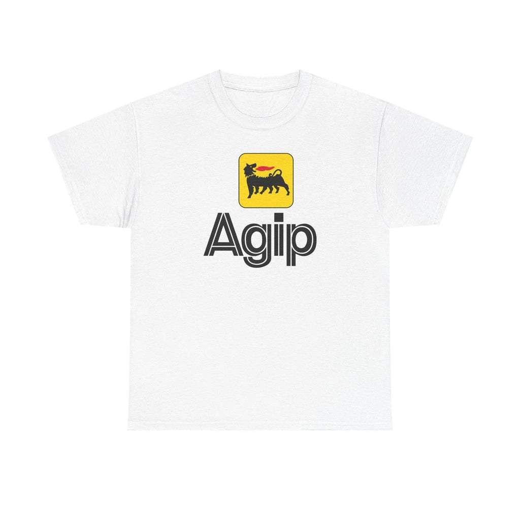 Vintage Inspired Agip Petroli Vintage Reproduction Unisex Heavy Cotton T-Shirt