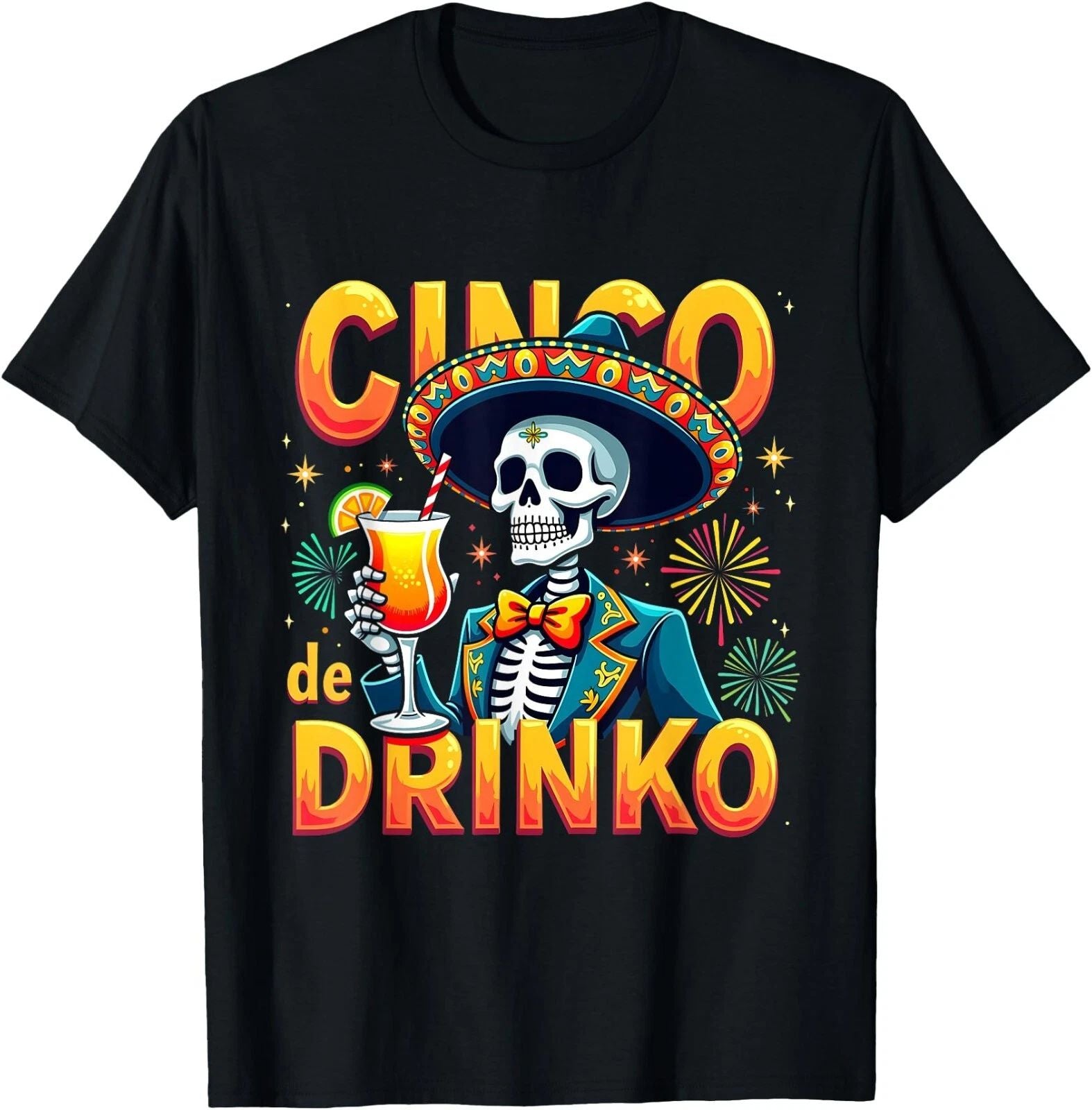 Funny Mexican Cinco de Drinko Cinco De Mayo Fiesta T-Shirt , Unisex Tee