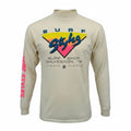 Vtg Surf Styles Shop Galveston TX Murina Shirt LS Surfing 80s Colorful XL READ