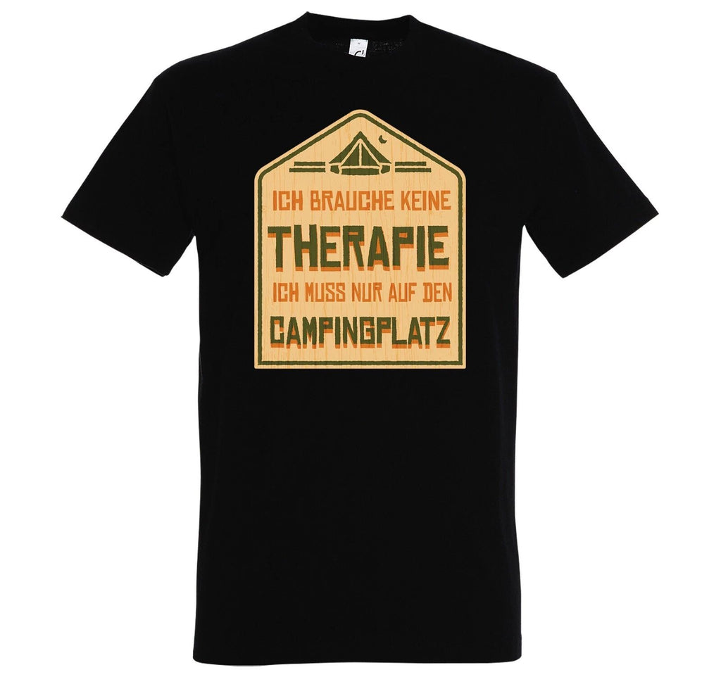 Youth Designz Therapy Camping Men's Printed T-Shirt Funny Adventure Hiking