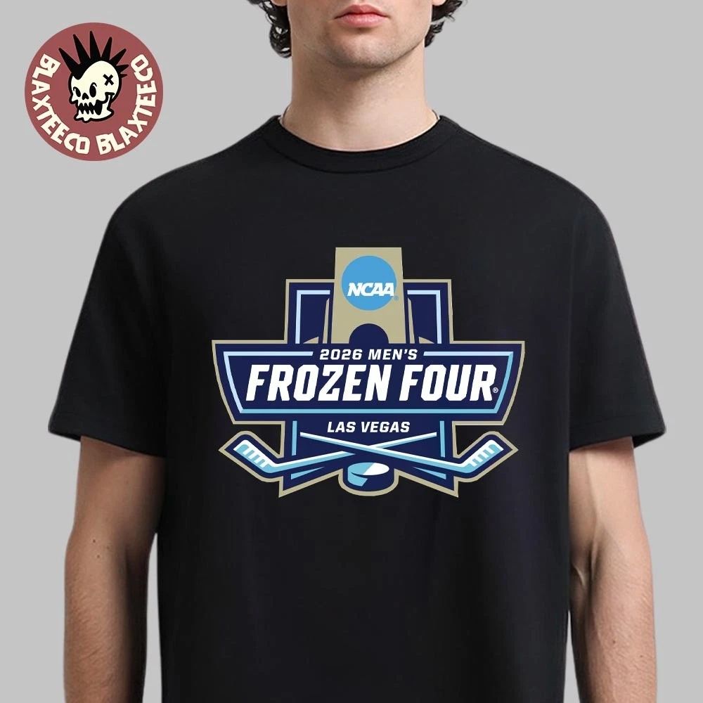 2026 Division I Mens Ice Hockey Frozen Four Las Vegas Logo Unisex T-Shirt