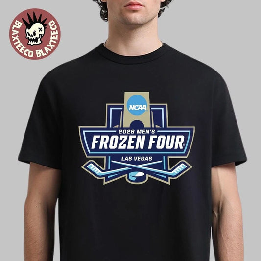 2026 Division I Mens Ice Hockey Frozen Four Las Vegas Logo Unisex T-Shirt
